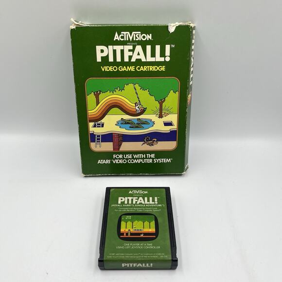 Pitfall (Atari 2600, 1982) With Original Box